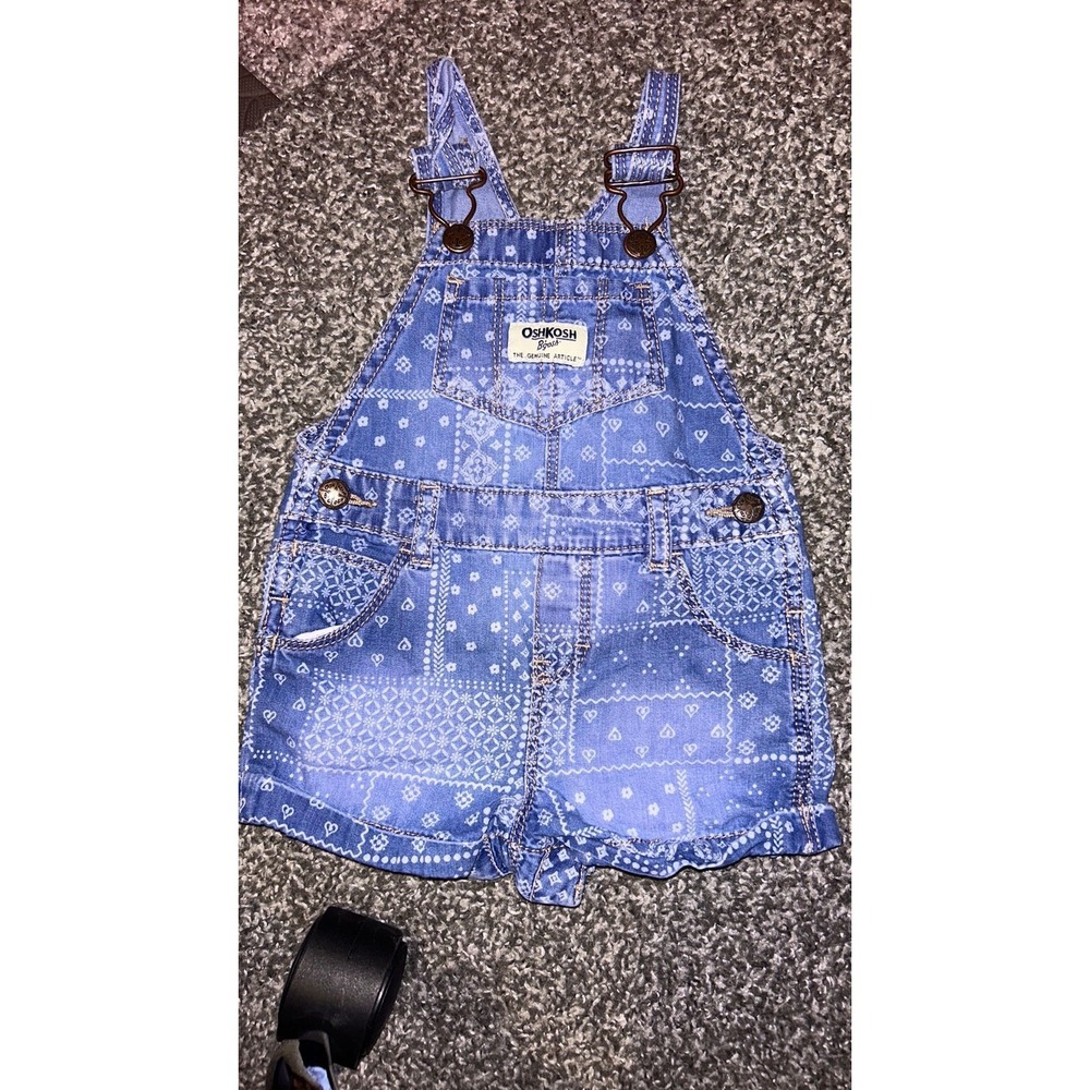 12m Paisley OshKosh shortall - Picture 1 of 3